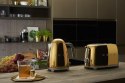 czajnik i toster złoty smeg w kuchni
