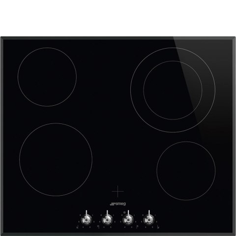 Płyta ceramiczna Smeg SE364ETBM Classica, czarna Płyta ceramiczna Smeg SE364ETBM Classica, czarna