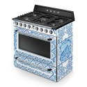 Niebieska Kuchnia wolnostojąca Smeg TR90DGM9 Dolce&Gabbana