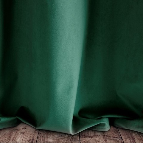 Zasłona gotowa PIERRE 140x250 cm kolor ciemnozielony