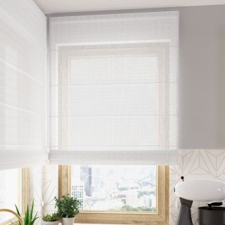 Lino, Tkanina dekoracyjna, wysokość 190cm, kolor 001 biały, 036148 D00L96/LIN/001/000190/1