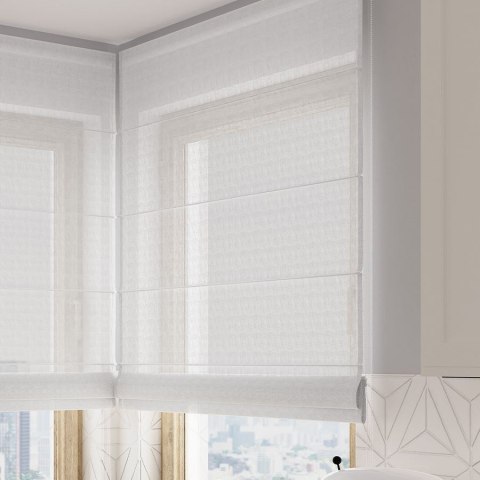 Lino, Tkanina dekoracyjna, wysokość 190cm, kolor 001 biały, 036148 D00L96/LIN/001/000190/1