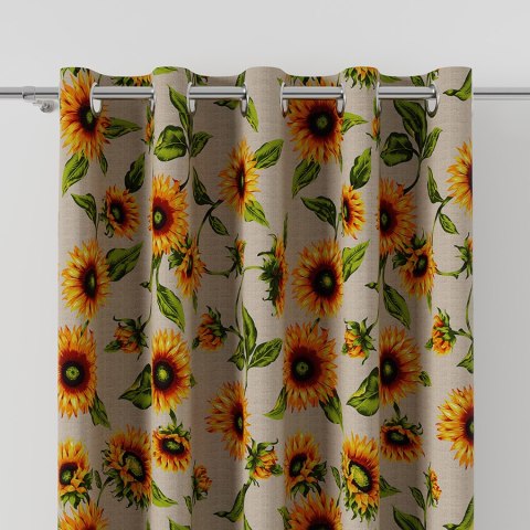 SŁONECZNIKI Tkanina dekoracyjna, 140cm, kolor 001 TZ7030/075/001/140000/1