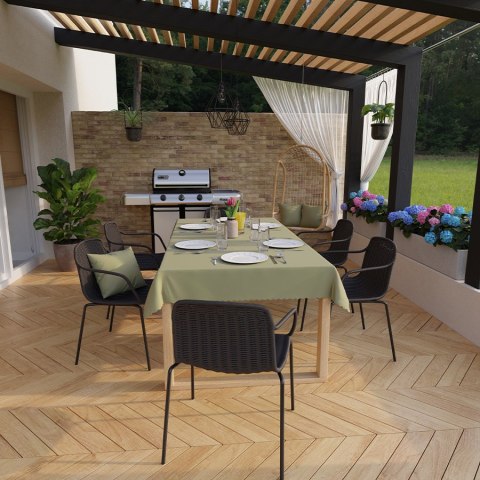 LOTUS Tkanina dekoracyjna wodoodporna, wysokość 300cm, kolor 006 szałwiowy TD0008/TDP/006/000300/1