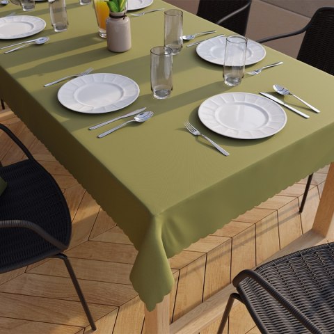 LOTUS Tkanina dekoracyjna wodoodporna, wysokość 300cm, kolor 007 oliwkowy TD0008/TDP/007/000300/1