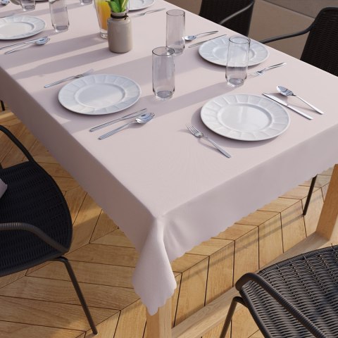 LOTUS Tkanina dekoracyjna wodoodporna, wysokość 300cm, kolor 010 pastelowy różowy TD0008/TDP/010/000300/1