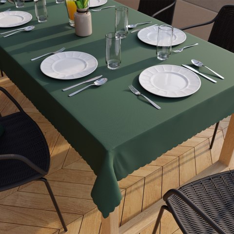 LOTUS Tkanina dekoracyjna wodoodporna, wysokość 300cm, kolor 019 butelkowy zielony TD0008/TDP/019/000300/1