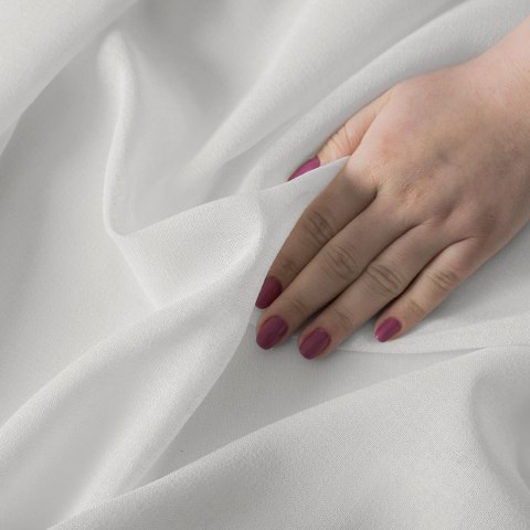 Lino, Tkanina dekoracyjna, wysokość 190cm, kolor 001 biały, 036148 D00L96/LIN/001/000190/1