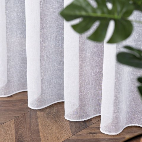 PETRA Firanka z ołowianką, wysokość 320cm, kolor 001 biały 020910/000/001/000320/1
