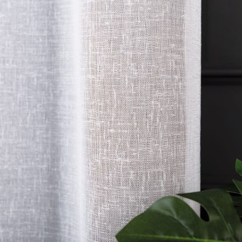PETRA Firanka z ołowianką, wysokość 320cm, kolor 001 biały 020910/000/001/000320/1