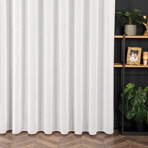 PETRA Firanka z ołowianką, wysokość 320cm, kolor 002 offwhite 020910/000/002/000320/1