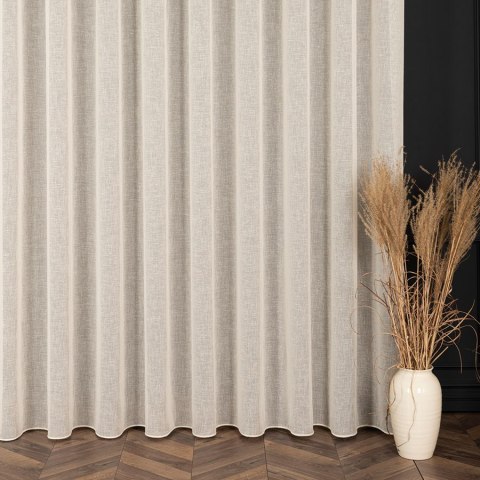 PETRA Firanka z ołowianką, wysokość 320cm, kolor 005 kremowy 020910/000/005/000320/1