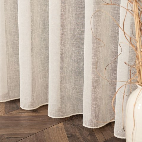 PETRA Firanka z ołowianką, wysokość 320cm, kolor 005 kremowy 020910/000/005/000320/1