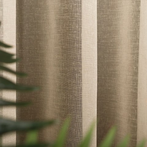 PETRA Firanka z ołowianką, wysokość 320cm, kolor 006 beżowy 020910/000/006/000320/1