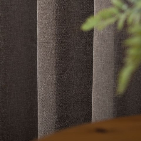 PETRA Firanka z ołowianką, wysokość 320cm, kolor 007 brązowy 020910/000/007/000320/1