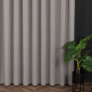 PETRA Firanka z ołowianką, wysokość 320cm, kolor 008 szary 020910/000/008/000320/1