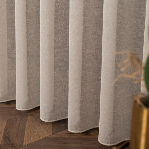 PETRA Firanka z ołowianką, wysokość 320cm, kolor 009 chłodny beżowy 020910/000/009/000320/1