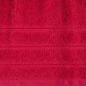 Ręcznik bawełniany VITO 50x90 cm kolor amarantowy