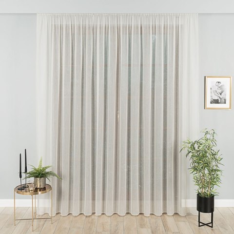 Firanka fantazyjna z ołowianką, wysokość 300cm, kolor 004 kremowy z błyskiem 318578/OLO/004/000300/1