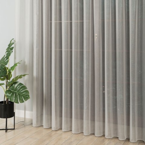 Firanka fantazyjna z ołowianka, wysokość 300cm, kolor 005 szary z błyskiem 318578/OLO/005/000300/1