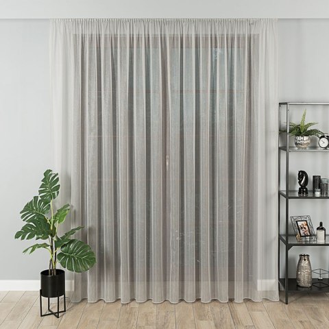 Firanka fantazyjna z ołowianka, wysokość 300cm, kolor 005 szary z błyskiem 318578/OLO/005/000300/1