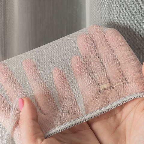 Firanka fantazyjna z ołowianka, wysokość 300cm, kolor 005 szary z błyskiem 318578/OLO/005/000300/1