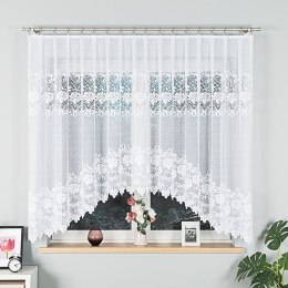 DEMETRIA Firanka żakardowa gotowa, szerokość 330 x wysokość 160cm, kolor 001 biały 017480/FBL/001/330160/1