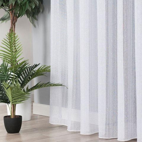 Firanka fantazyjna z ołowianką na metry 001155 wysokość 300 cm kolor biały