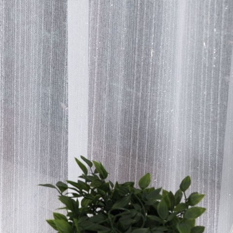 Firanka fantazyjna z ołowianką na metry 001155 wysokość 300 cm kolor biały