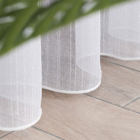 Firanka fantazyjna z ołowianką na metry 001155 wysokość 300 cm kolor biały