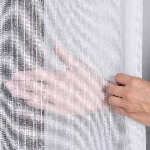 Firanka fantazyjna z ołowianką na metry 001155 wysokość 300 cm kolor biały