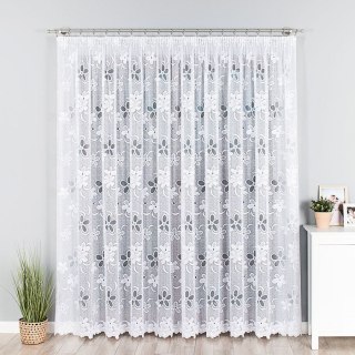 Firanka żakardowa na metry 049885 wysokość 300 cm kolor biały