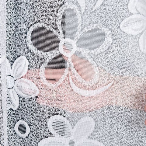 Firanka żakardowa na metry 049885 wysokość 300 cm kolor biały