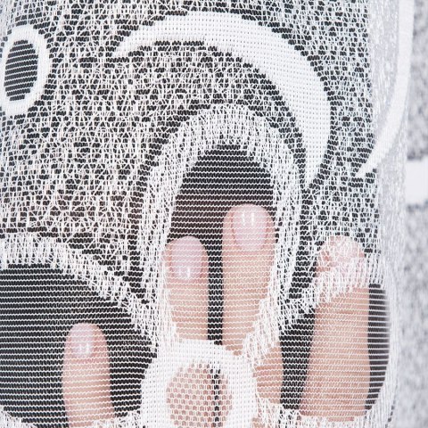 Firanka żakardowa na metry 049885 wysokość 300 cm kolor biały