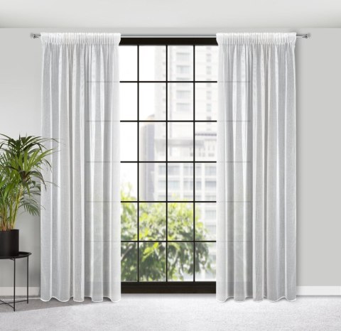 FIRANA GOTOWA KIM NA TAŚMIE 140X300 CM BIAŁY