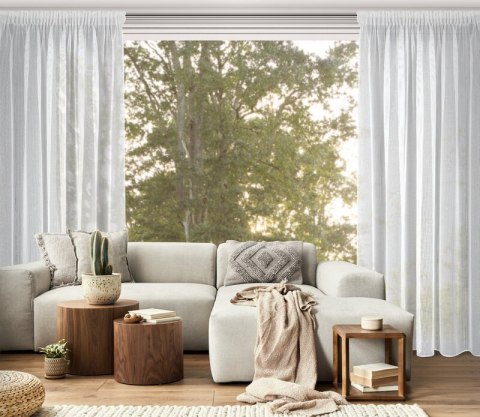 FIRANA GOTOWA KIM NA TAŚMIE 140X300 CM BIAŁY