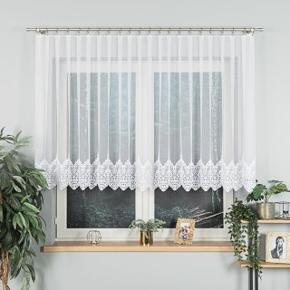 Firanka haftowana na metry 241736 wysokość 120 cm kolor biały