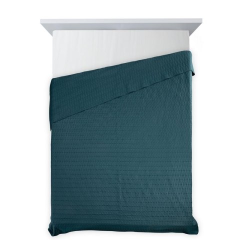 Narzuta jednokolorowa BONI 170x210 cm kolor ciemnoturkusowy