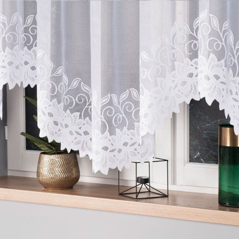 Firanka gotowa żakardowa BASTIA 160x300 cm kolor biały