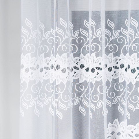 Firanka gotowa żakardowa BASTIA 160x300 cm kolor biały