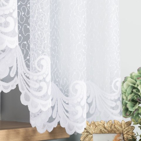 Firanka żakardowa gotowa IWONA 160x400 cm kolor biały