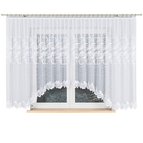 Firanka gotowa żakardowa IWONA 160x500 cm kolor biały