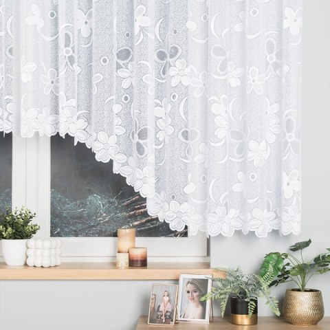 Firanka gotowa żakardowa RENATA 150x500 cm kolor biały
