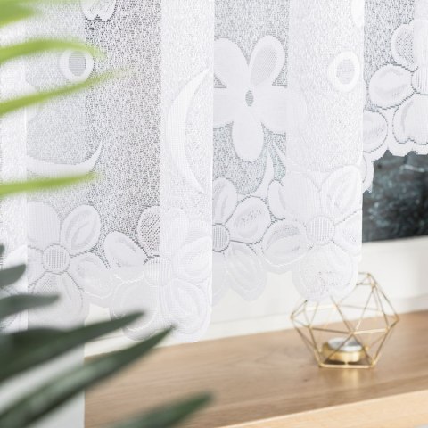 Firanka gotowa żakardowa RENATA 150x500 cm kolor biały