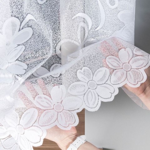 Firanka gotowa żakardowa RENATA 150x500 cm kolor biały