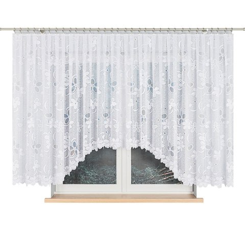 Firanka gotowa żakardowa RENATA 150x500 cm kolor biały