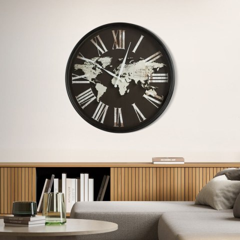 ZEGAR DEKORACYJNY 62 60X6X60 CM CZARNY ZEGAR DEKORACYJNY 62 60X6X60 CM CZARNY