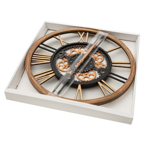 ZEGAR DEKORACYJNY 63 50X6X50 CM CZARNY ZEGAR DEKORACYJNY 63 50X6X50 CM CZARNY
