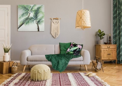 Koc CINDY 200x220 cm kolor srebrny