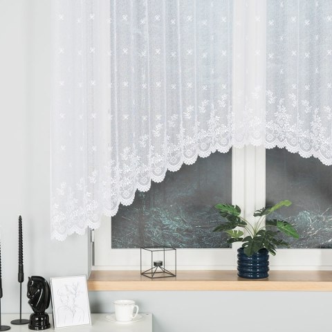 Firanka gotowa żakardowa KAROLINA 140x300 cm kolor biały